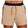 Nike Trail Second Sunrise Dri-FIT-løbeshorts (13 cm) med indershorts til mænd - brun