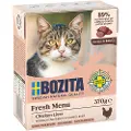 Bozita Økonomipakke: 24 x 370 g Bozita Bidder i sovs - Sovs: med kyllingelever