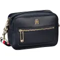 Tommy Hilfiger Tommy Hilfigertil kvinder. AW0AW15864 Ikonisk skuldertaske med karakteristisk navyfarvet rem (OSFA), Casual, Polyuretan, Blå