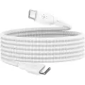 Belkin Usb-c To Usb-c Cable Braided 2m. Usb C Usb C Hvid