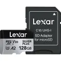 Lexar Professional Silver Plus MicroSD/SD - 205MB/s - 128GB