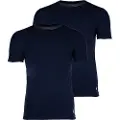 Ralph Lauren Polo Ralph Laurentil mænd. 714835960004 Pakke med 2 Classic Crew navy t-shirts (S), Afslappet, Bomuld, Korte ærmer, Blå