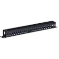 Lanberg AK-1201-B - 1U - Cable Management Panel