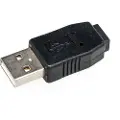 DeLOCK Gender Changer Mini Usb-b 5-pin Usb-a Sort Mini Usb-b 5-pin Usb-a