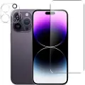 Mtp Products iPhone 15 Pro 2-i-1 Sæt Skærmbeskyttelse Hærdet Glas - 9H & Kamera Linse