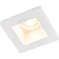 QAZQA Nedfældet spotlight hvid 12 cm firkantet - Gypsy Stucco