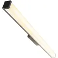 QAZQA Moderne badeværelsesvæglampe sort 92 cm IP44 - Cascada
