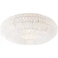 QAZQA Smart Retro Loftlampe Hvid inkl. Wifi A60 - Lina