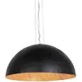 QAZQA Smart pendellampe sort med guld 70 cm inkl. WiFi A60 - Magna