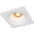 QAZQA Nedfældet spotlight hvid 12 cm rund - Gypsy Stucco