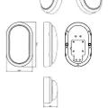 Signify 1400 Lumen 4000k Oval 15w Væglampe