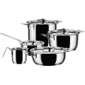 Alessi Grydesæt POTS & PANS, sæt med 9 stk, rustfrit stål, Alessi