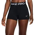 Nike Pro Leak Protection: Menstruationsshorts (7,6 cm) med mellemhøj talje til kvinder - sort