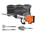 Vevor Nedrivningshammer Betonhammer 2200W Elektrisk Hammer 4 Mejselbits
