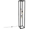 QAZQA Smart gulvlampe sort 3-lys inkl. Wifi G95 - Big Cage