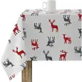 Muare Merry Christmas Pletbestandig Dug 140x139 Cm