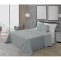 Muare Mikrosatin Bundlagen Til 135 Cm Seng 235x270 Cm