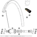 Mavic Ksyrium Pro Carbon Sl Tubular Disc Forhjulsfælg