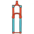 RideWrap Mtb Fork Rammesikringsklistermærker
