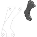 Moto-Master Supermotard Street 320 Mm Kawasaki/suzuki 211011 Bremsekaliber Flyttebeslag