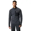 Mountain Hardwear Polartec Power Grid Fleecejakke Med Halv Lynlås