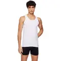 Hugo Boss BOSStil mænd. 50475291 Sæt med 2 hvide ærmeløse t-shirts (XL), Afslappet, Bomuld, Uden ærmer/stropper