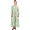 Pepe Jeans Pepe Jeanstil kvinder. PL953347 Feli-kjole grøn (XS), Casual, Viscose, Lange ærmer, Bæredygtig