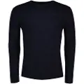 Superdry Superdrytil mænd. M6110564A Essential navy trøje med rund hals (XXL), Casual, Nylon, Blå