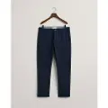 Gant Ganttil mænd. 1505220 Slim Fit Tech Prep navy chino-bukser (36/34), Casual, Bomuld, Økologisk bomuld