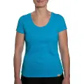 IQ-UV Uv Wave O Neck Rashguard Med Korte ærmer Til Kvinder