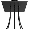 Creative Cables Krovnq207f103 Rose-one Square Matte Black Brusesæt