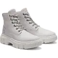 Timberland Timberlandtil kvinder. TB0A5RPR0321 Field grå mellemlange læderstøvler med snørebånd (42 W), Fast, Blonder, Casual