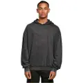 Build Your Brand Acid Washed Oversized Hættetrøje