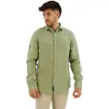 Superdry Studios Casual Linen Skjorte Med Lange ærmer