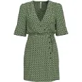Pepe Jeans Pepe Jeanstil kvinder. PL953355 Kort kjole Funia grøn (M), Casual, Viscose, Korte ærmer