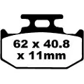 EBC Fa-tt Series Carbon Fiber Offroad Fa152/2tt Bremseklodser
