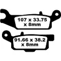 EBC Brakes Fa-tt Series Carbon Fiber Fa444tt Bremseklodser