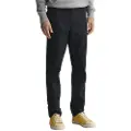 Gant Ganttil mænd. 1505221 Slim Fit twill chino-bukser sort (32/34), Casual, Bomuld