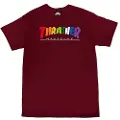 Thrasher Rainbow Maroon T-shirt Med Korte ærmer