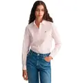 Gant Ganttil kvinder. 4300141 Stretch Oxford Slim Fit skjorte pink (32), Bomuld, Lange ærmer