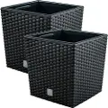 Wellhome 2 Tids Pot Enheder Med En Kubbe Til Plantning 64l 40x40x41 Cm