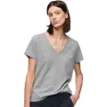 Superdry Studios Slub Embroidered Kortærmet V-hals T-shirt