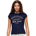 Superdry Indigo Workwear Cap T-shirt Med Korte ærmer