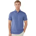 Hackett Londontil mænd. HM563205 Polo i pimabomuld blå (XL), Hvid, Casual, Korte ærmer