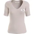Calvin Klein Jeans Woven Label Rib T-shirt Med Korte ærmer