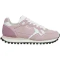 Pepe Jeans Pepe Jeanstil kvinder. PLS40013 Brit-On Print Læder Sneakers pink (41), Fast, Blonder, Casual