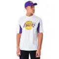 New Era Nba Mesh Panel Los Angeles Lakers T-shirt Med Korte ærmer
