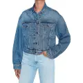 Pepe Jeans Pepe Jeanstil kvinder. PL402392HU8 Almindelig jakke blå (XL), Casual, Bomuld, Denim