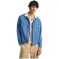 Pepe Jeans Pepe Jeanstil mænd. PM402960 Pinners jakke blå (M), Casual, Bomuld, Denim, Lange ærmer