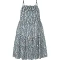 Pepe Jeans Pepe Jeanstil kvinder. PL953309 Prixton Ornamental kjole hvid, sort (S), Casual, Bomuld, Uden ærmer/stropper